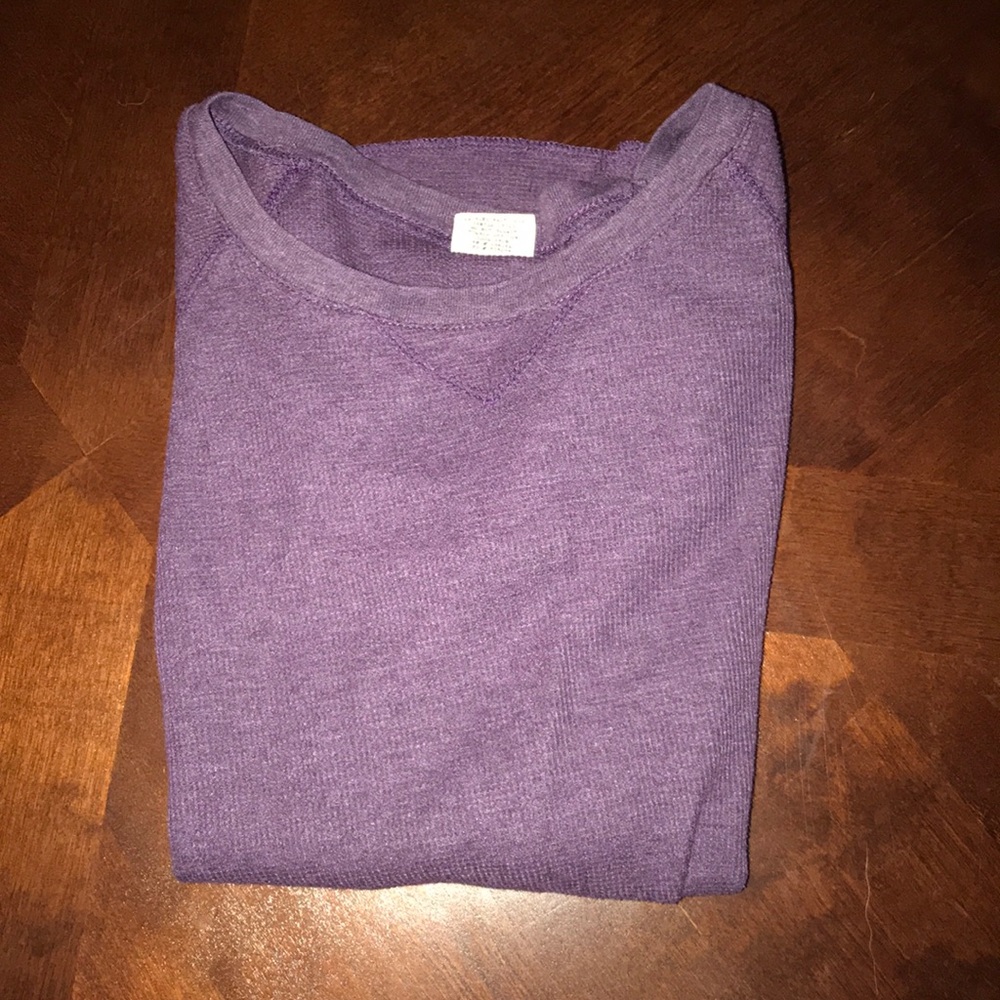 Purple waffle shirt